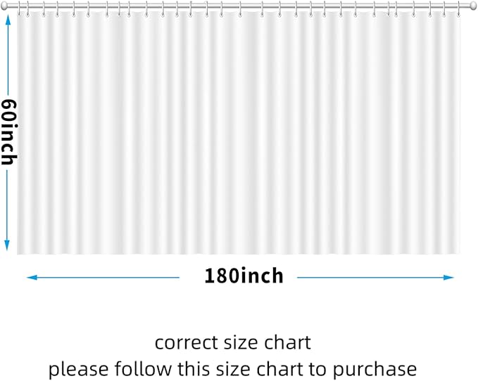 Ombre Grey Clawfoot Tub Shower Curtain Liner 180Wx60H Geometric Neutral Soft Wrap Around Shower Curtain Liner Washable,Water Repellent,with 36 Metal Hooks, Magnets