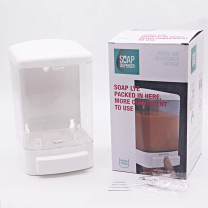Evhome Manual Soap Dispenser Wall Mount Hand Sanitizer Dispenser 33.8oz Commercial Soap Dispenser for Bathroom Kitchen Restaurant School, Shampoo Dispenser for Liquid Gel Chamber 1000ml-trans