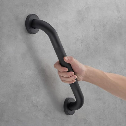 Grab Bars for Shower, 1 Pack 18-Inch Anti Slip Shower Handles for Elderly, Safety Shower Grab Bar, Stainless Steel Handicap Grab Bars for Bathroom (Black 1" Diameter)