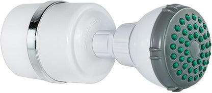 Crystal Quest Shower Filter with Shower Head - White - Advanced Multi Stage Filtration for Cleaner Water - Removes Chlorine, Heavy Metals - Promotes Healthier Skin, Softer Hair - Long-Lasting