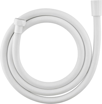 Shower Hose PVC,Explosion Proof Anti Winding Showerhead Hoses Extra Long,Used In Showerheads Spray Bidet Bathing Toilet Cleaning Pet Flexible Rv Shower Hose Replacement (White, 39 In)