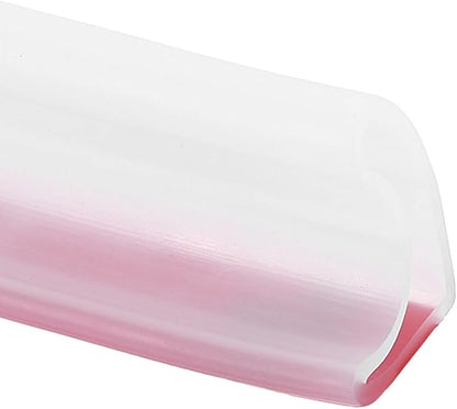 uxcell Shower Water Barrier, 118" TPE Splash Guard Shower Water Stopper Retention System for Bathtub Sink Washing Machine Dry and Wet Separation, 1.18"W x 1.77"H, Clear