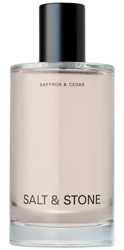 Salt & Stone Body Mist, Saffron & Cedar Scent, Skincare Infused Hair & Body Spray for Women and Men, Hydrating Fragrance with Glycerin and Red Algae, Vegan, Cruelty Free, 3.4 fl oz