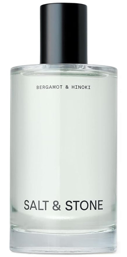 Salt & Stone Body Mist, Bergamot & Hinoki Scent, Skincare Infused Hair & Body Spray for Women and Men, Hydrating Fragrance with Glycerin and Red Algae, Vegan, Cruelty Free, 3.4 fl oz
