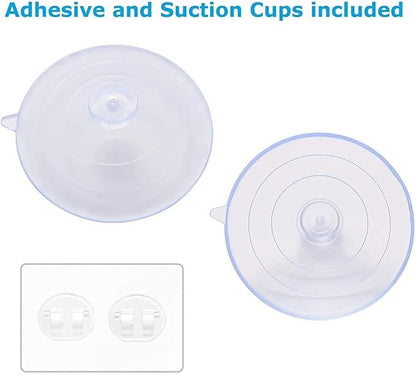 Sink Caddy Sponge Holder for Kitchen Sink Dish Cloth Hanger 2 Suspension Options(Suction Cups and Adhesive Hook), SUS304 Stainless Steel, Black