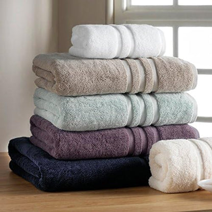 6 Pieces - Turkish Cotton - Luxury Towel Set for Bathroom & Kitchen, 2 Bath Towels, 2 Hand Towels & 2 WashCloths *Valued $79.99* (SKYLITE Blue)