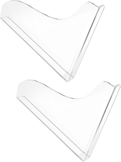 2 Pack Clear Acrylic Shower Splash Guard for Bathtub Corner Water Barrier Adhesive Tub Edge Protector