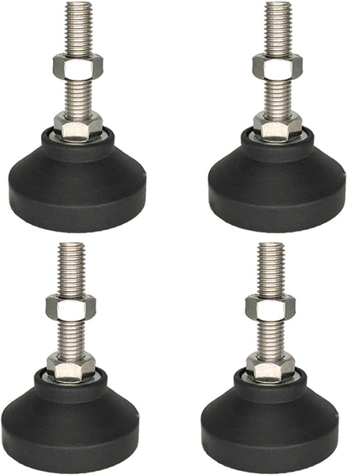 Adjustable Leveling Foot,Small Equipment Foot,Base Diameter 40mm, Thread M12 * 70mm