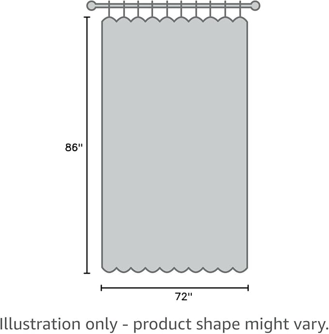 AooHome Extra Long Shower Curtain Liner, Clear Eva Frosted Shower Curtain with 5 Bottom Magnets, Semi Transparent, 72 x 86 Inch