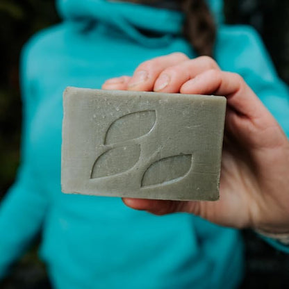 Alaska Glacial Cold-Process Mineral Clay Soap Bar made with Organic Oils | Face, Body, Shampoo & Shave | Hydrates & Detoxifies | For All Skin Types – Peppermint & Lavender, 2 Pack