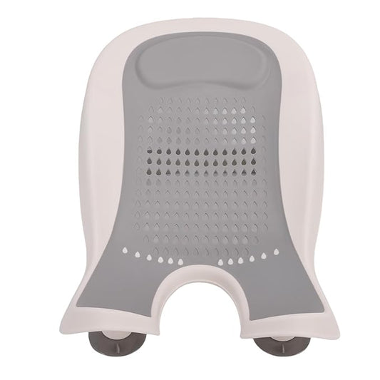 YWBL-WH Baby Butt Washing Basin, Portable Bath Tub with Strong Suction Cups and Soft Mesh, for Newborn Toddler Bathing Support, Non Slip Comfortable Design