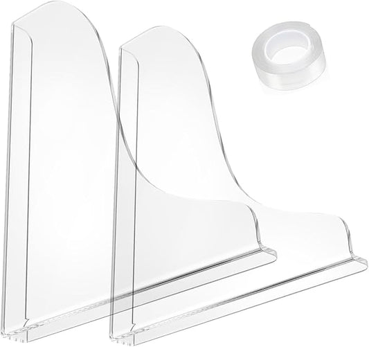 2 Pack Clear Acrylic Shower Splash Guard for Bathtub Corner Water Barrier Adhesive Tub Edge Protector