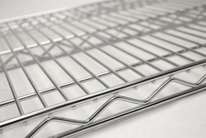 Omega 30" Deep x 60" Wide x 74" High 3 Tier Chrome Starter Shelving Unit