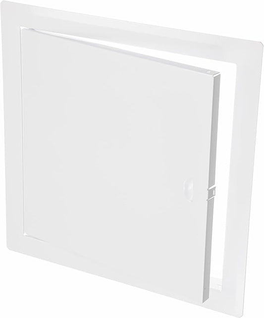 12" x 12" White Metal Access Panel. Service Shaft Door Panel. Plumbing, Electricity, Heating, Alarm Wall Access Panel for Drywall. Bathroom Services Access Hole Cover.