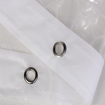 AooHome 36x72 Inch Shower Curtain Liner, EVA 3D Water Cube Shower Curtain with Bottom Magnets, Water Repellent, Heavy Duty, Semi Transparent