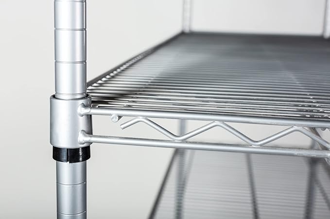 Omega 21" Deep x 30" Wide x 86" High 3 Tier Gray Starter Shelving Unit