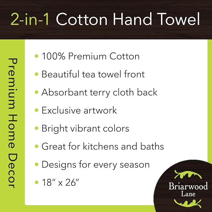 Briarwood Lane Come All Ye Faithful Hand Towel