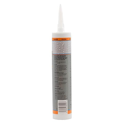 Gorilla Waterproof Caulk & Seal Silicone Sealant, 10oz Cartridge (Pack of 1) - Clear Caulking Sealant for Kitchen, Window, Bath, Marine, Door and More