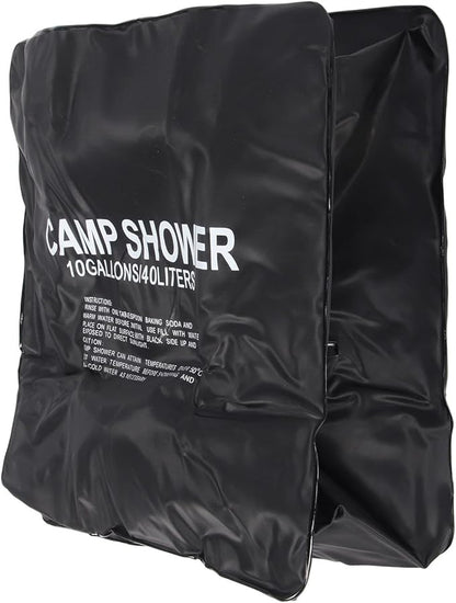 Solar Shower 40L, Portable Cam Shower with vable Hose, Thickened l for oor Hiking Beach Swimming T, Solar Heating with Rope Included
