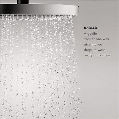 hansgrohe Croma Complete Shower and Bathtub System Shower Set Modern 1-Spray Easy Control in Chrome, Rough and Shower Valve Included 2 GPM, 04908000