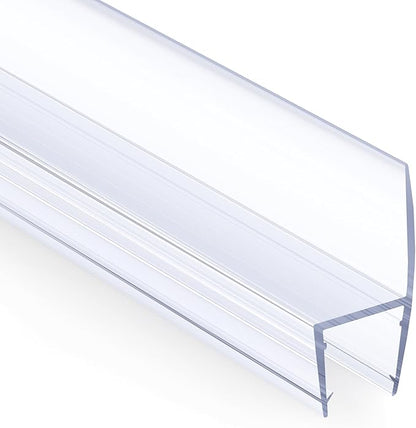 AmazerBath 5 PCS Shower Door Side Seal Strip for 1/2 Inch Glass - 15.75 Inches x 5, 5 Sections Segmented Shower Installation Kit, Frameless Glass Door Seal Strip
