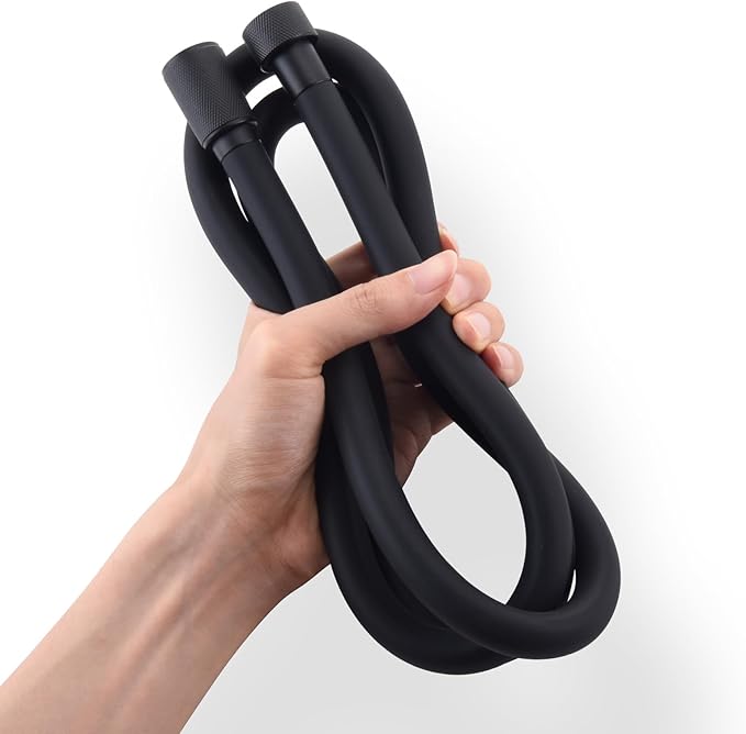 Silicone Shower Hose Extra Long,Explosion Proof Anti Winding Showerhead Hose,Used In Showerheads Spray Bidet Bathing Toilet Cleaning Flexible RV Shower Hoses Replacement (Black, 69 In)