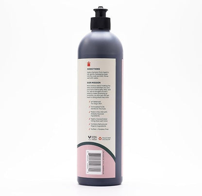 Pets - Deep Cleaning Shampoudle, 16oz, Moisturizing and Gentle All Natural pet Shampoo with Activated Charcoal, Lemongrass, Cedarwood, Pine, and Oatmeal