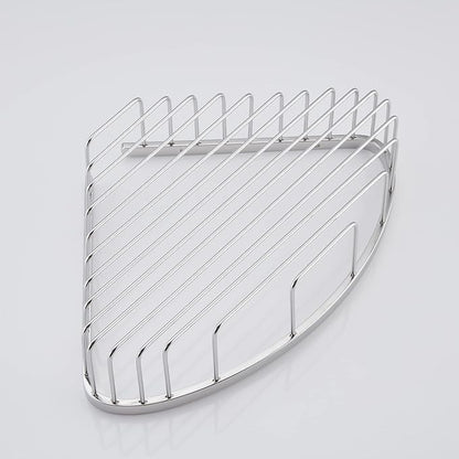Bathroom Shower Caddy Corner Shelf, Corner-Hollow Design, Ultra Sturdy Rust-Proof Stainless Steel Shelf Organizer Shampoo Holder, Wall Mounted Storage Rack for Bathroom, Polished Chrome