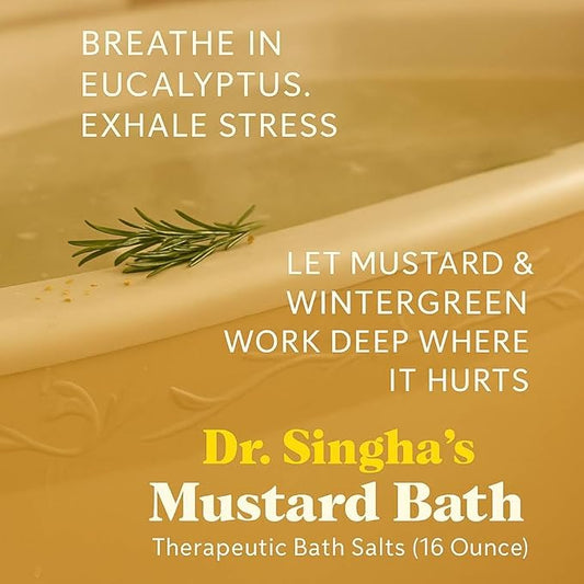 Dr. Singha's Mustard Bath, Therapeutic Bath Salts (16 Ounce)