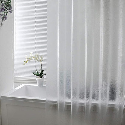 AooHome Frosted Shower Curtain Liner 8G Eva Extra Long Shower Curtain 72x78 Inch with Heavy Duty 5 Bottom Magnets, Thick Shower Liner for Shower Stall, Bathtubs, Semi Transparent