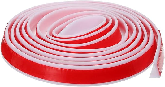 118"x0.8"x0.5" (LxWxH) Collapsible Shower Barrier Stopper - 1 Pack - Good for Bathroom Kitchen - L Shape Water Splash Guard Blocker - White
