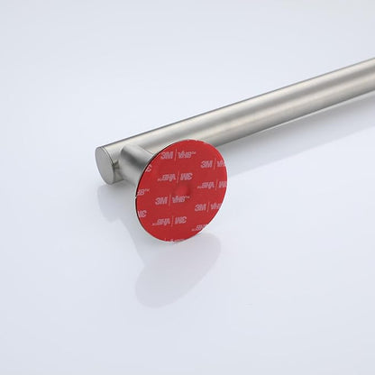 RRAJJ Shower slide bar that is installed by pasting or punching holes，Adjustable height 28 inch of all SUS304 stainless steel Shower Head Holder (all stainless steel- Brushed Nickel)