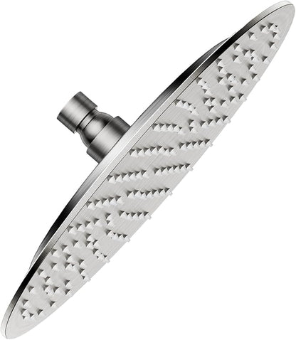 VBFF-Shower Head,rain shower head, 10 inch- Round Shower Head, 1.8 GPM Flow Rate, rainfall showerhead,VBFF12 (Brushed Nickel)