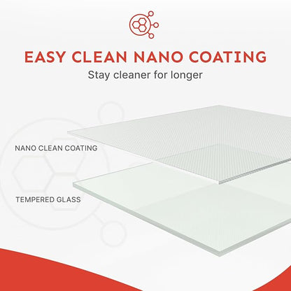 58-60" Wx74 H Frameless Single Sliding Shower Door, 5/16" Tempered Glass&Shatter Proof Film Doubling Safety, Easy Clean Coating&Stainless Steel Hardware,Strong Seals Water Protection