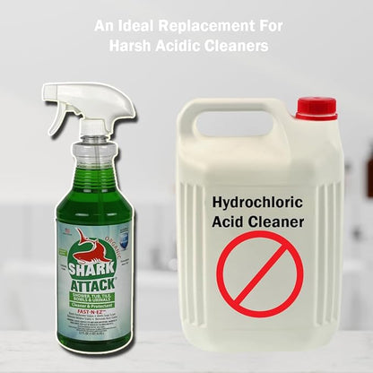 Shark Attack Organic - Bathroom Cleaner & Protectant - 32 oz (2), Green