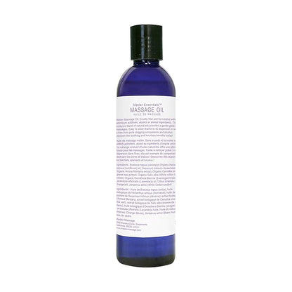 Master Massage Organic Massage Oil - 8 fl oz, Soothing Sense, Water-Soluble, Skin-Nourishing Formula for Relaxation, Ideal for Massage Therapy and Home Use, Pack of 1