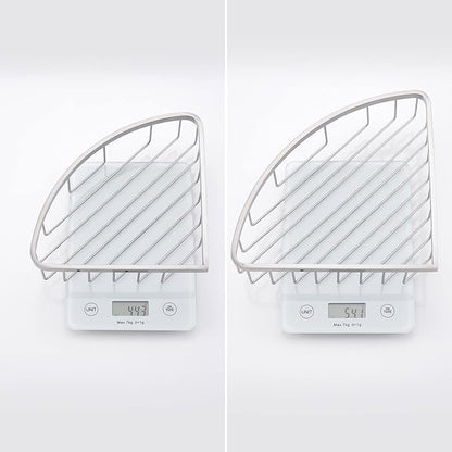 Corner Shower Caddy Organizer, SUS304 Stainless Steel Heavy Duty Rust-Proof Shelf Shampoo Holder, Wall Mounted Storage Rack for Bathroom Kitchen, 2 Packs Brushed Nickel