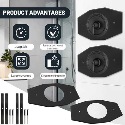 2 Pack One-Hole-Remodel-Cover-Plate Compatible with Moen and Delta Bathtub and Shower Valves, Renovation Shower Cover Plate Replace 2 Handle or 3 Handle Shower