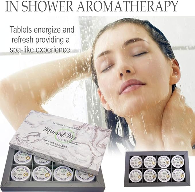 Shower Steamers Aromatherapy - Lavender Shower Steamers W/Organic Essential Oils for Vaporizing Steam Spa, Relaxation, Vapor Shower Tablet, Shower Melts, Stocking Stuffers Christmas Gift for Her, Him