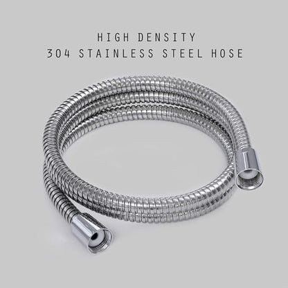 Shower Hose Replacement, 60-inch 304 Stainless Steel Hand Held Shower Hose With Brass Fitting (60-inch, Stainless Steel)
