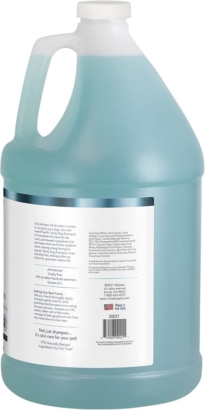 Bobbi Panter Dog Shampoo - Made in USA - All Natural Formula for Deep Nourishing and Cleasing - Concentrated 20:1 for Professional Groomers - Light Chamomile Scent, 1 Gallon