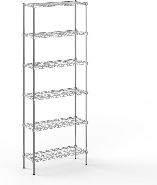 14" Deep x 36" Wide x 96" Height Wire Shelving Kit | 6-Tier | NSF Commercial Storage Rack Unit