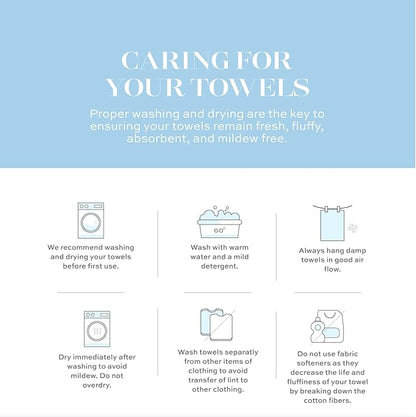 White Classic Luxury Bath Towel Set of 8 Pieces - 100% Turkish Cotton Highly Absorbent Towels for Bathroom, 2 Luxury Bath Towels 700GSM, 2 Hand Towels, 4 Washcloths, Silver
