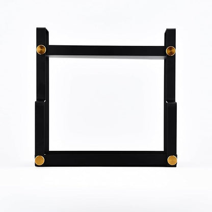 FFK 2 Tier Countertop Organizer, Cosmetic Organizer, Storage Shelf for Cabinet, Countertop, Pantry, Desktop, Ideal for Bathroom, Kitchen, Office (Black)