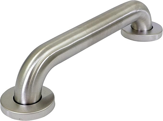 Highcraft Grab Bar for Bathtubs and Showers, Shower Grab Bars for Seniors and Elderly, Safety Bar for Bathroom 12" x 1.5" ADA Compliant Grab Bar, Heavy Duty Stainless Steel Shower Handle Wall Mount