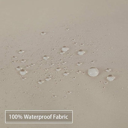 CAROMIO Hotel Quality 100% Waterproof Fabric Shower Curtain or Liner with Magnets for Bathroom, Tan, 72 x 78 inches