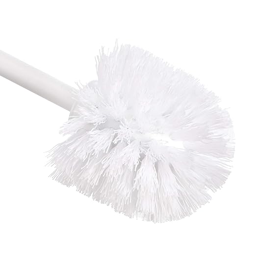 Amazon Basics Toilet Brush and Holder Set - 4-pack, White