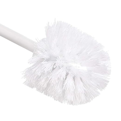 Amazon Basics Toilet Brush and Holder Set - 4-pack, White