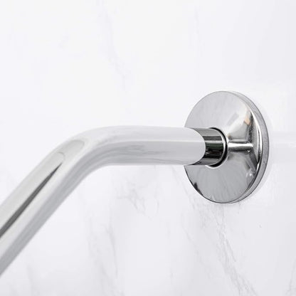 VETTA 8 Inch Shower Arm and Flange, Stainless Steel Construction, Shower Head Extension Extender Pipe Arm, Chrome Finish