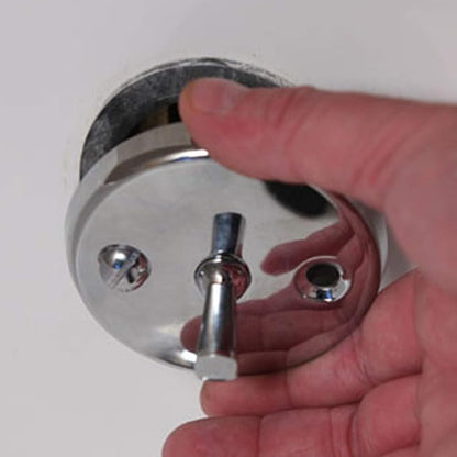 DANCO Bath Tub Overflow Plate with Trip Lever, Chrome, 1-Pack (80991), 2 Inches